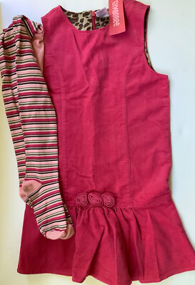 2 Piece Gymboree Size 7 Teacher’s Pet Cat Kitten Pink NWT Jumper Dress ...