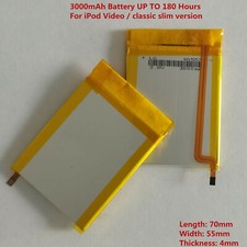 LG 3000mAh Battery Upgrade replacement for iPod Classic 6 6.5 7 Video 5 5.5 Thin