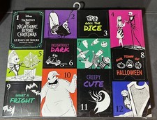 Disney Tim Burton's The Nightmare Before Christmas 12 Days of Socks New in Box