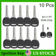 Lot 10 Replacement Transponder Ignition Key Uncut Blade Blank Car Key Id46 Chipp Lot 10 Replacement Transponder Ignition Key Uncut Blade Blank Car Key Id46 Chipp