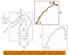 FORD OEM 13-20 Fusion,MKZ Cooling Trans Oil Cooler-Inlet Pipe DG9Z7890B