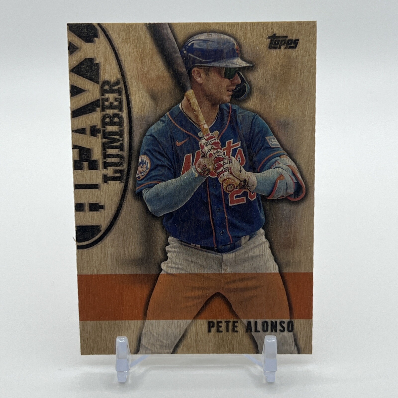 2024 Topps Series 1 Pete Alonso HL-5 Heavy Lumber Wood Card