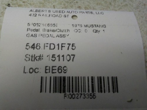Gas Pedal for 1975 Ford Mustang - Picture 3 of 12