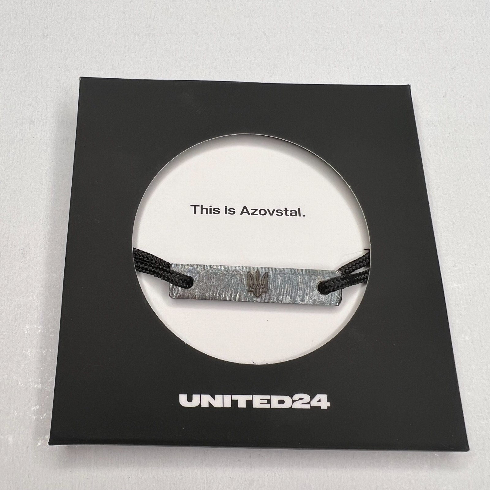 AZOVSTAL STEEL BRACELET WORLDWIDE COLLECTION ORIGINAL TRIDENT UKRAINE