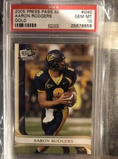 2005 Press Pass SE Gold Aaron Rodgers ROOKIE RC #G40 PSA 10 GEM MINT INVESTORS!