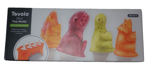 Dino Ice Pop Molds / Dinosaur Popsicle Mold 4pc set by Tovolo New