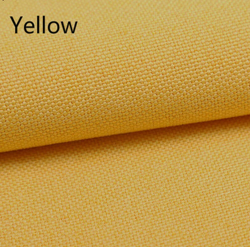 Cotton Linen Fabric Plain Cloth for Cushions Cover Sofa Pillow Solid Crafts Cosy - Image 4 of 4