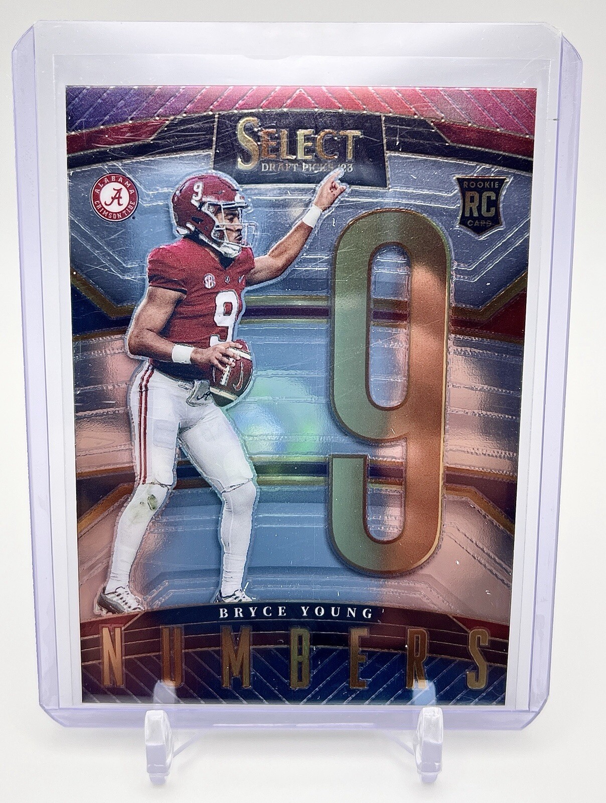 2023 Panini Select Draft Picks Bryce Young Numbers RC Alabama #SN-BY