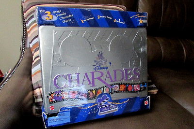 Disney Charades The 3 Stage Family Charades Game With Musical Timer In Tin Box
