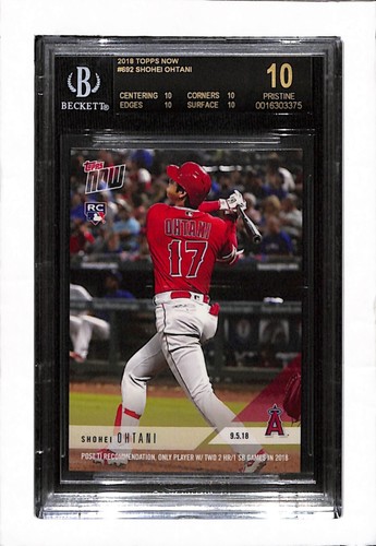 YOU PICK 2018 TOPPS NOW ROOKIE #692 SHOHEI OHTANI - BGS 9.5, BL - Picture 6 of 8