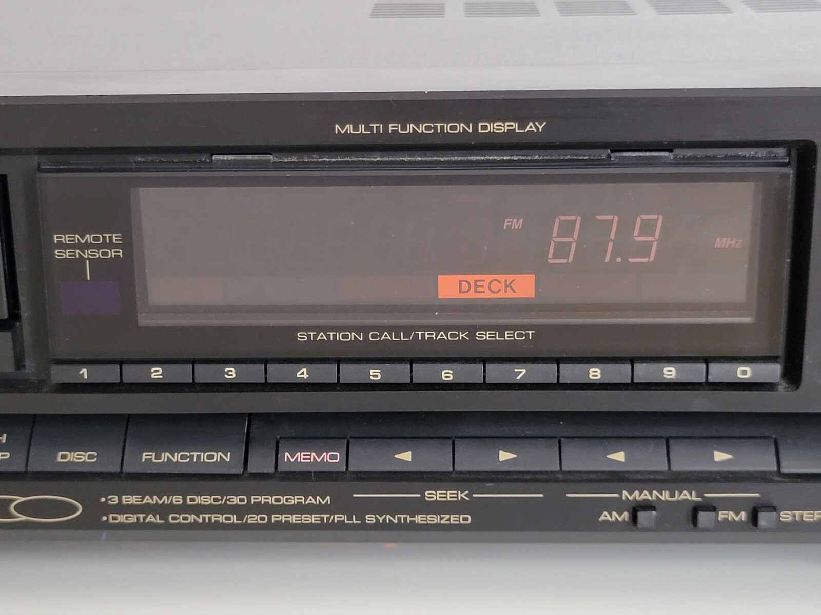 6 CD CHANGER W/REMOTE, BSR MCD-8090 AM/FM RECEIVER, 2 MAGAZINES, MANUAL
