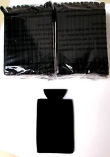 25 BLACK 12oz SLIM Can Coolers Flexible Beverage Koozies Blank Insulator Sleeves