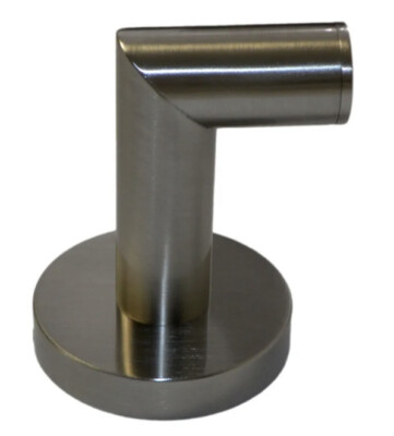 ICO Bath V63214 Brushed Nickel-Polished Single Hook Cloak and Clothes Holder
