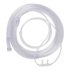 Soft-Touch Oxygen Cannulas with Standard Connector CURVED TIP, 4' TUBE