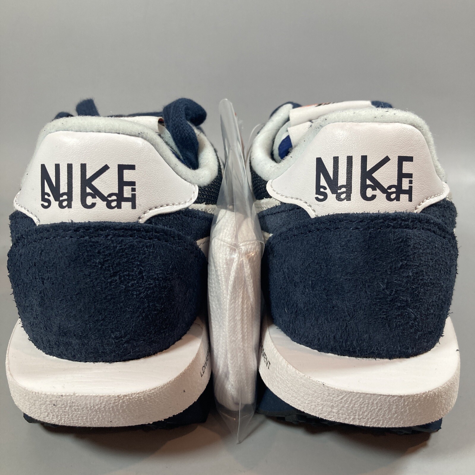 SACAI X NIKE Taglia 4 5 Nike LDV Waffle x design frammenti x sacai blu basso annerito