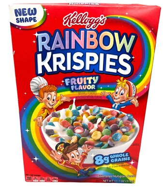 Kellogg's Rainbow Rice Krispies Fruit Flavor Cereal 11.1 oz  