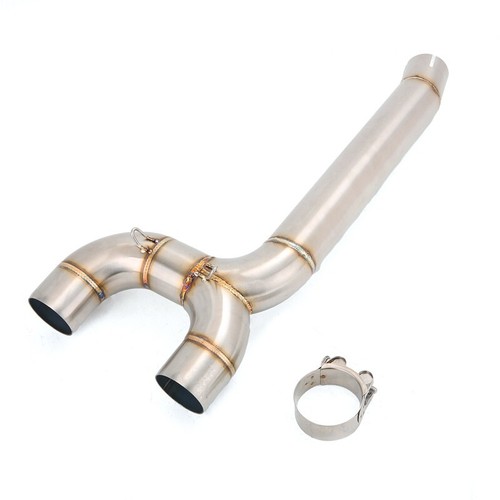 For Yamaha FZ6 2004-2011 Exhaust Link Pipe Black Muffler Tips Slip on System - Picture 6 of 10
