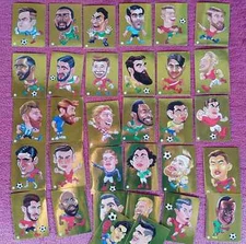 Zabibuska Rusija 2018 World Cup Rare set of 32 gold stickers