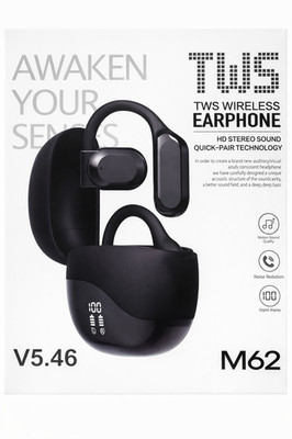 TWS Wireless Earbuds M62 Bluetooth 5.46 Earhook Sport Headphones HD Stereo
