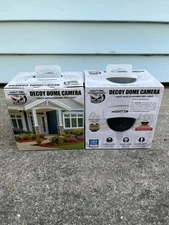 2 Night Owl Security Decoy Dummy Dome Camera W Flashing Red Light Indoor Outdoor