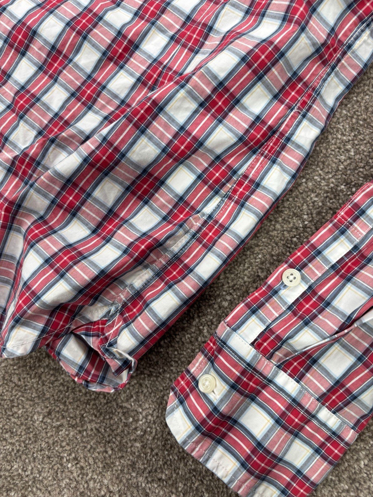Crew Clothing Co Shirt Women’s Size 10 Checked Plaid Red Relaxed Fit Casual image 6