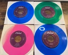 THE BEATLES 45 LOT OF 4 JUKEBOX COLORED - Yesterday, Something, Nowhere, Winding