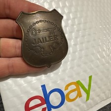 Alcatraz Badge Pin Novelty Solid Brass Bedroom Cabin Room Kitchen Decoration US