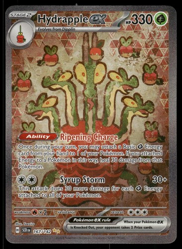 Hydrapple ex 167/142 Special Illustration Rare Stellar Crown Pokemon Holo NM