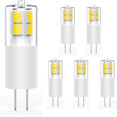 KAPATA G4 LED Bulbs Daylight White 5000K 3W 12V JC Bi-Pin Light Bulbs LED G4 20W