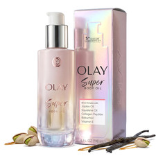 Olay Super Body Oil for Women, with 5-in-1 4 Fl Oz Pack of 1 , Pink