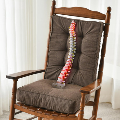 Memory Foam Non Slip Rocking Chair Cushion, Fadeshield Water Resistant Thicken D