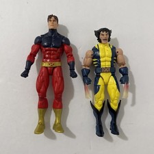 Marvel Legends Series X-Men Bonebreaker BAF Vulcano, Wolverine 6” Figura Lote de 2