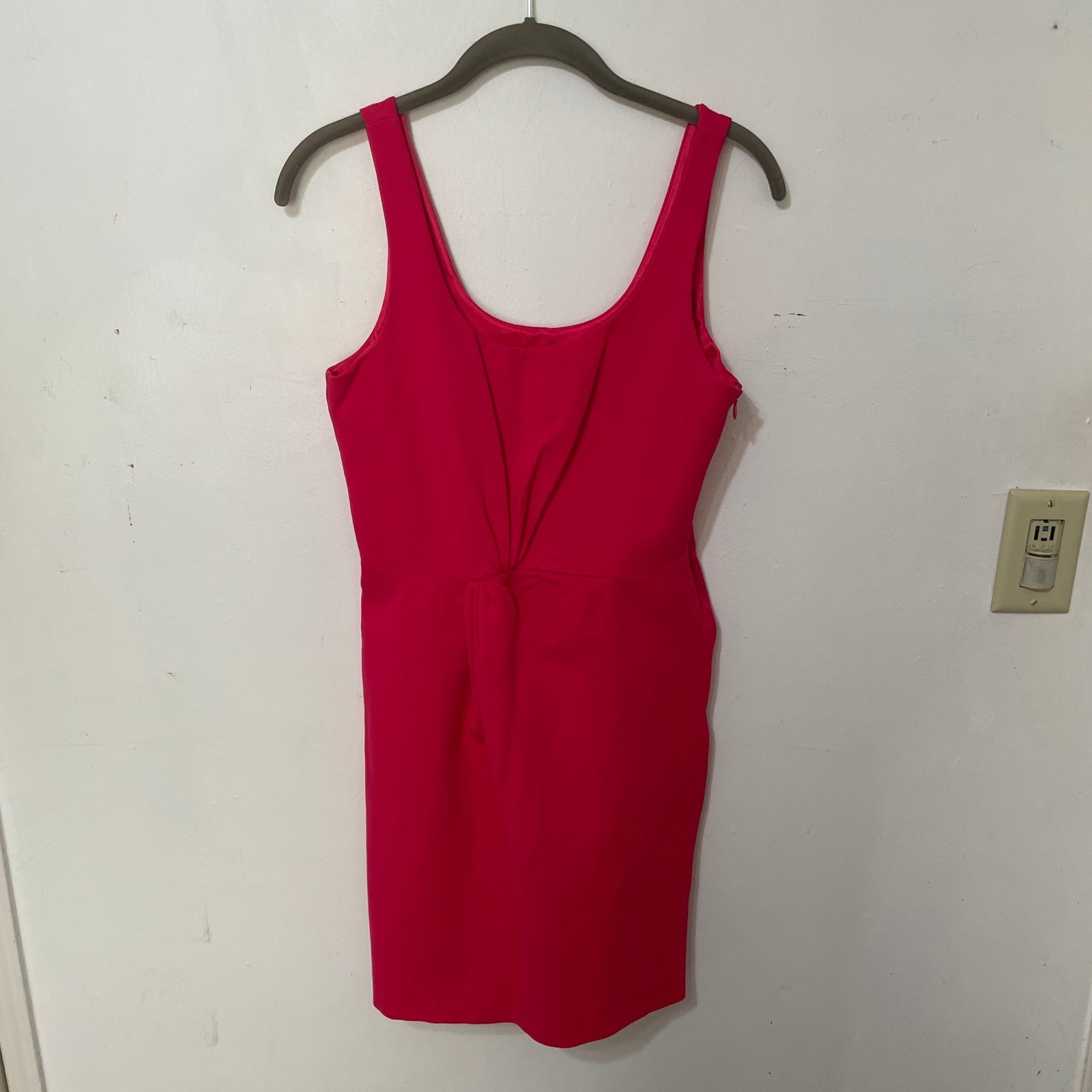 Armani Exchange AX Womens Pink Sleeveless Knot Front Cocktail Mini Dress Size 4