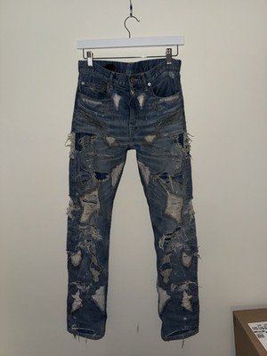 vlone blue scab denim 