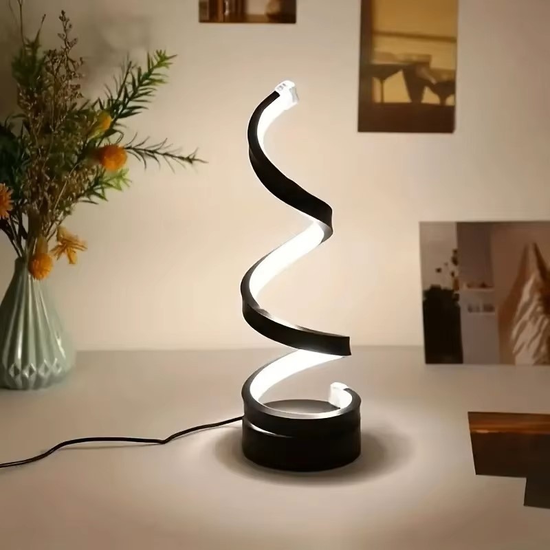 Lampe spirale LED dimmable à intensité variable avec alimentation USB