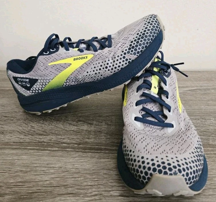 Brooks Divide 3 Men's Trail Hiking Running Shoes Alloy/Titan/Nightlife Size 10D.