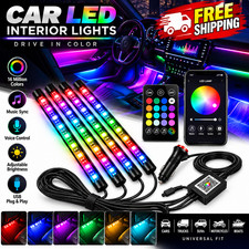 Car Led Interior Lights With Music Sync 72 Rgb Leds Bluetooth Remote Control Car Led Interior Lights With Music Sync 72 Rgb Leds Bluetooth Remote Control