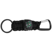 (Outdoor Survival Paracord Bracelet With Compass 7 Core Paracord Keychain