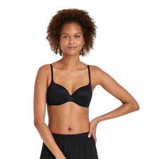 Auden Women's Luxury Collection Black Embedded Wire T-Shirt Bra Size 32B