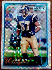 2006 BOWMAN CHROME JON ALSTON XFRACTOR ST. LOUIS RAMS ROOKIE SP /250 #83 NM/MT