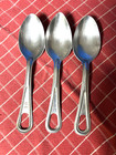 Three Vintage US Military Mess Kit Stainless Steel Spoons — photo 1