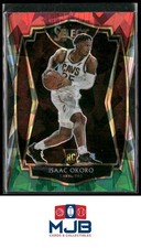 2020-21 Select Isaac Okoro Red White Green Cracked Ice Rookie #182 Cavaliers
