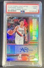 2018-19 Contenders Anfernee Simons RC Up and Coming Auto /99 PSA 9 Rookie #ASM
