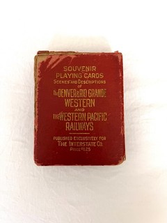 Antique Deck of Railroad Playing Cards