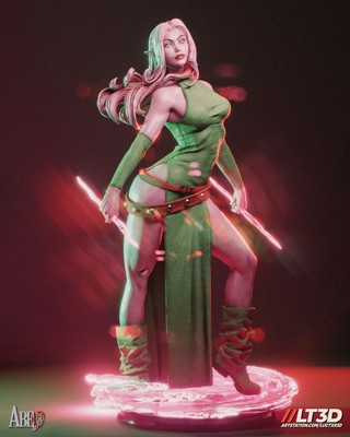 Blink - 1:4 - 1:6 - 1:9 - Garage Kit - 3D Printed - Video Game -  X-Men - Pinup
