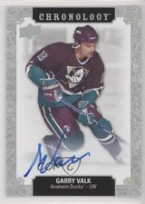 2018-19 Upper Deck Chronology Franchise History Garry Valk #FH-AN-GV Auto 1vd