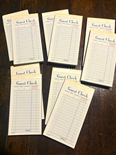 Vintage Guest Check Carbon Copy Order Pads NOS Restaurant Ephemera Lot of 10
