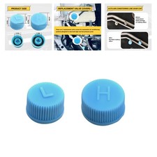 2PCS Leakproof A/C Valve Core Caps for R134a Systems - Durable and Easy to In...