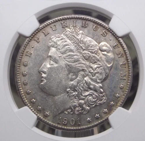 1901 "S" Morgan SILVER Dollar $1 NGC AU53 #009 About Uncirculated ECC&C, Inc.