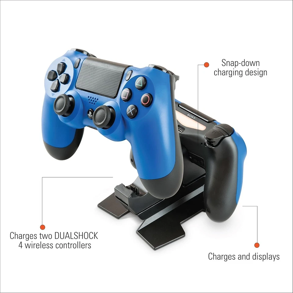 Officially Licensed DualShock 4 Charging Dock for PS4 - Charge Two Controllers. - Image 2 of 4